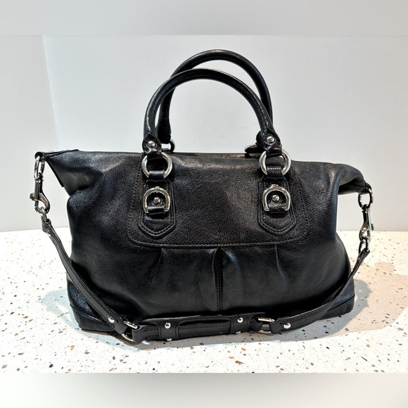 Coach Black Leather Satchel‎ or Shoulder Handbag - Picture 3 of 10